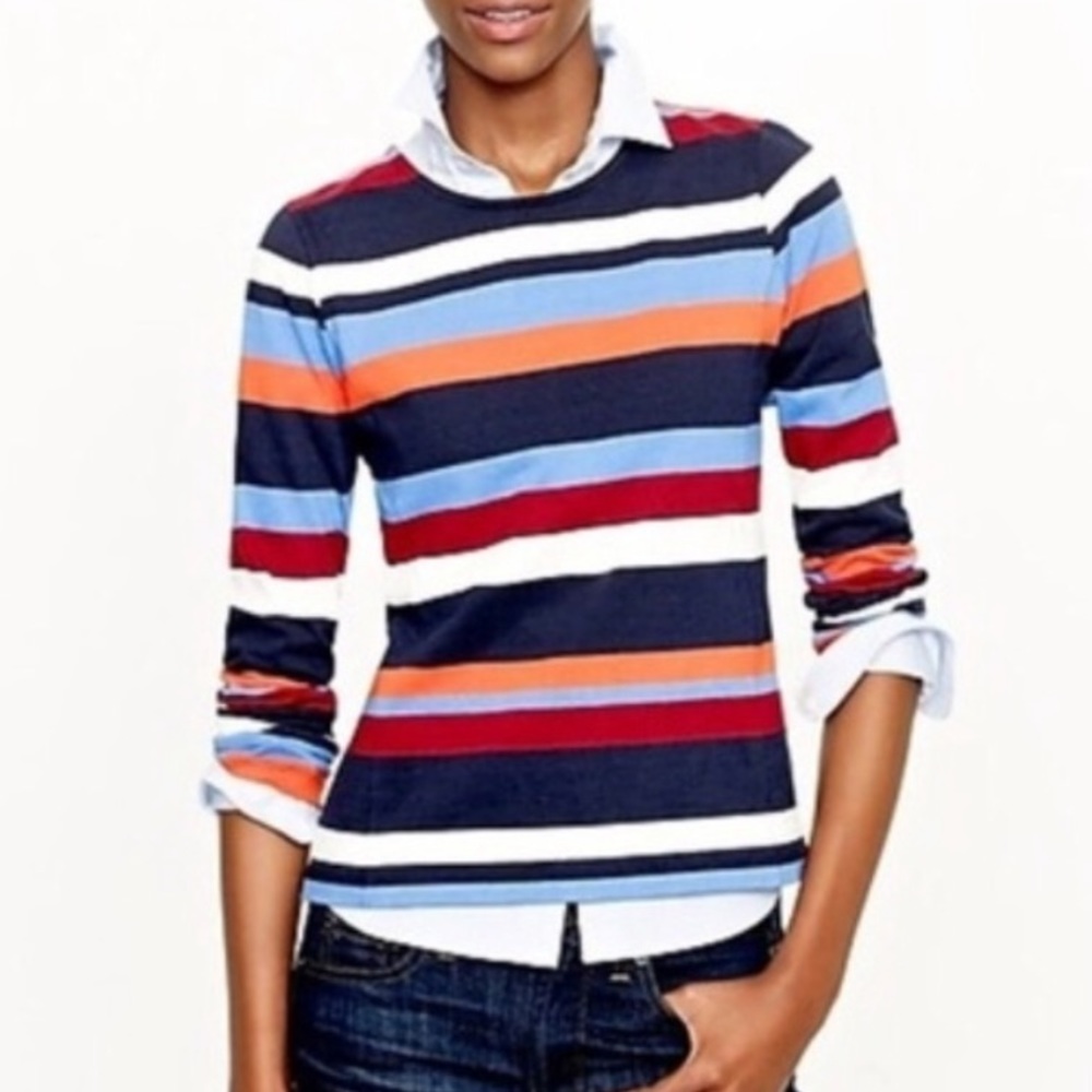 J.Crew Colorblock Striped Top in XS